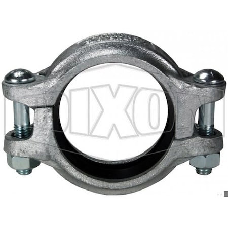 Dixon 5-Style Lightweight Rigid Coupling with Buna-N Seal Gasket, 2-1/2 in Nominal, Grooved End Style, Duc R725BU